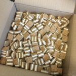 Cork Space with adhesive foam 18 x 18 x 3 mm. Box of 6000 pieces.