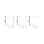 End caps for glazing profile 35×22