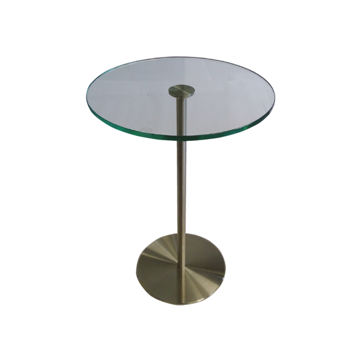 Side table frame for UV bonding for glass plates