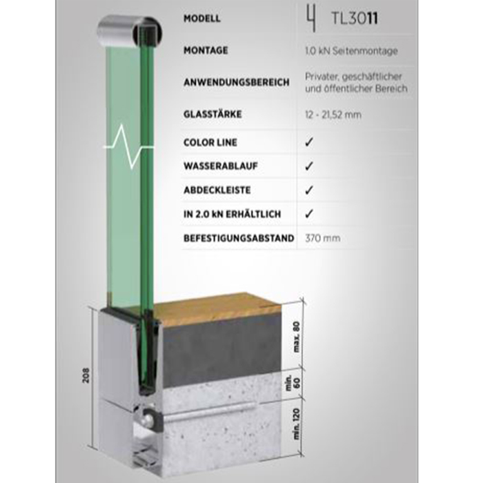 GLASS PROFILE TL-3011